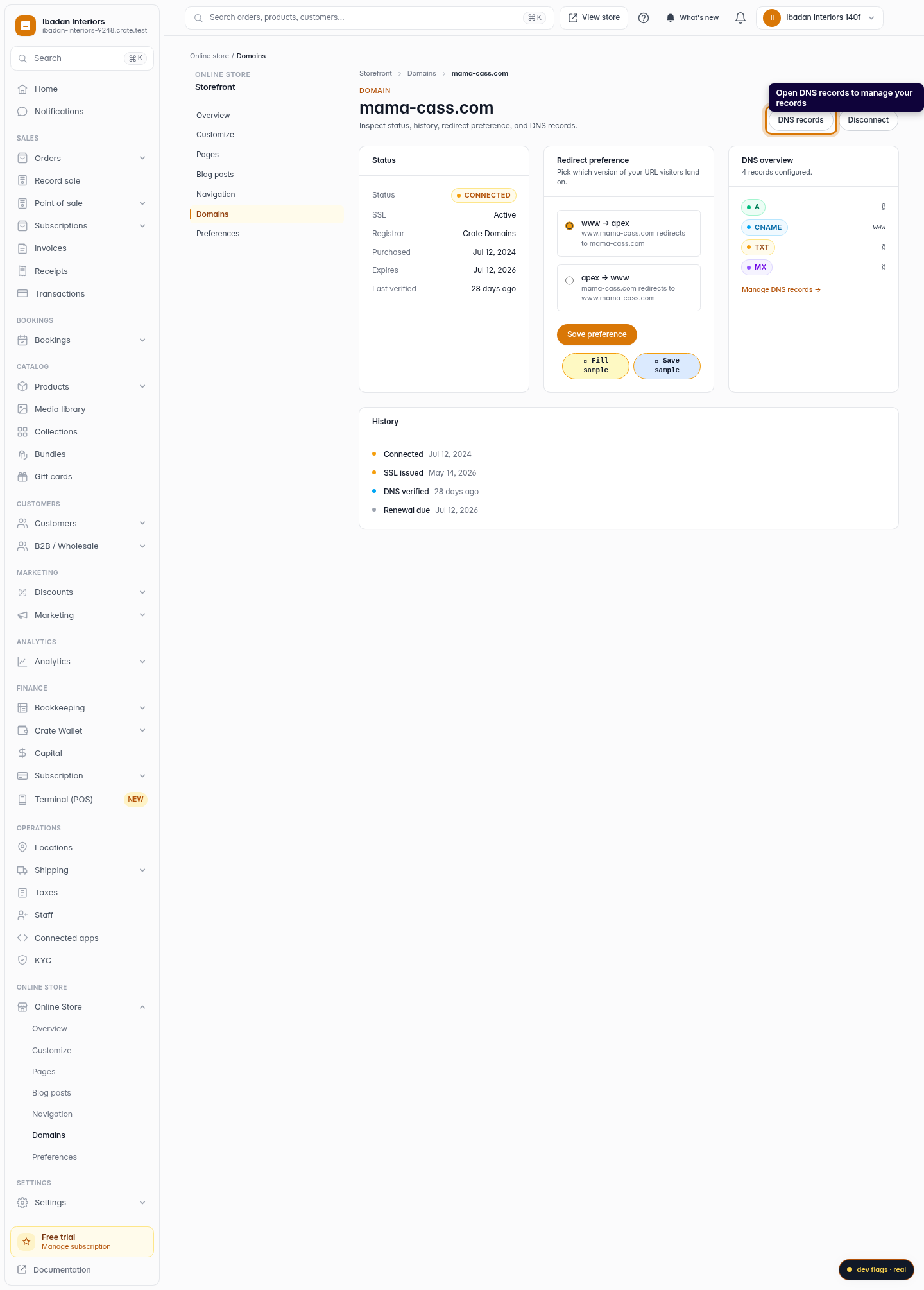 Check your domain details and history: step 4 (web)