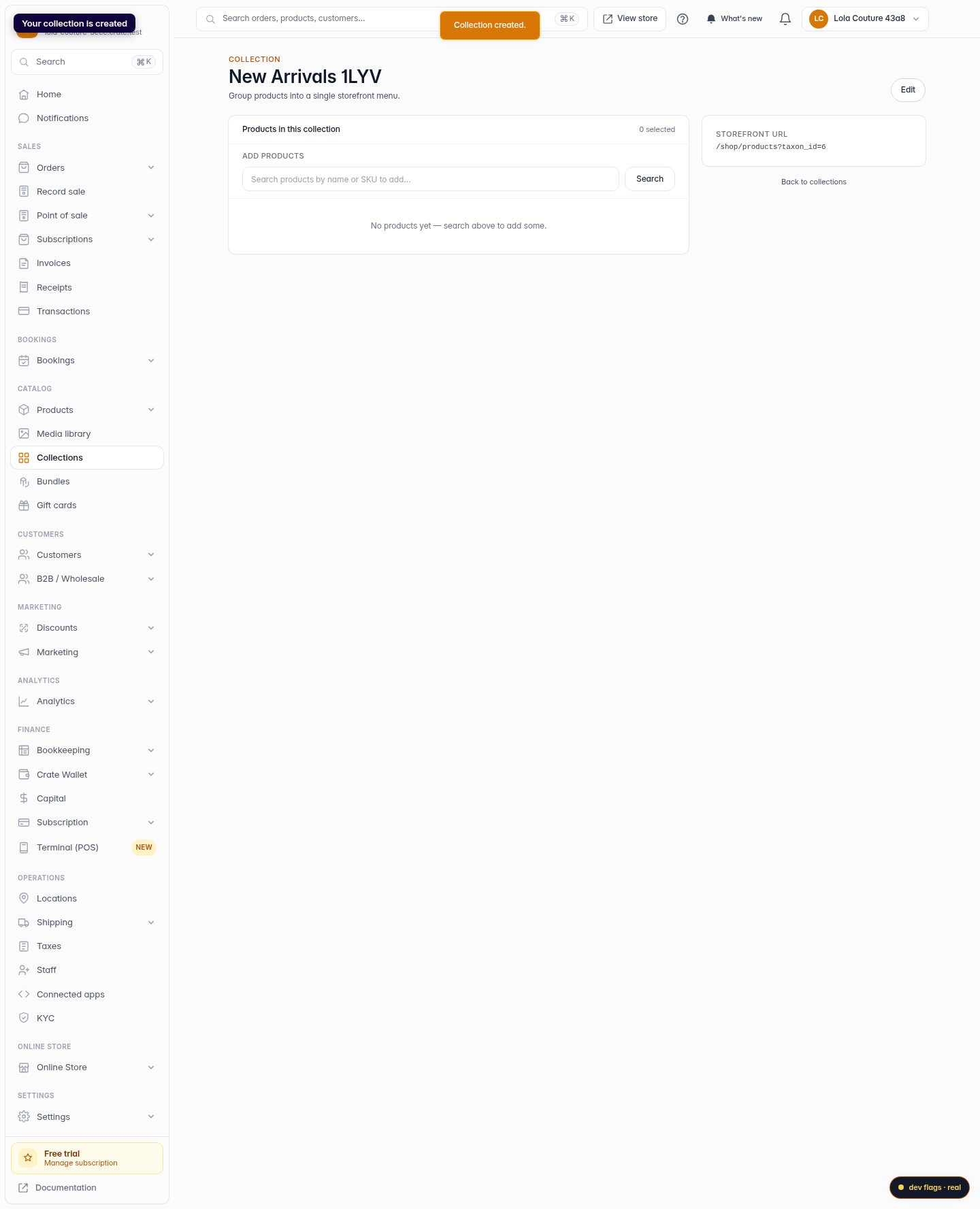 Create, edit or delete a collection: step 4 (web)