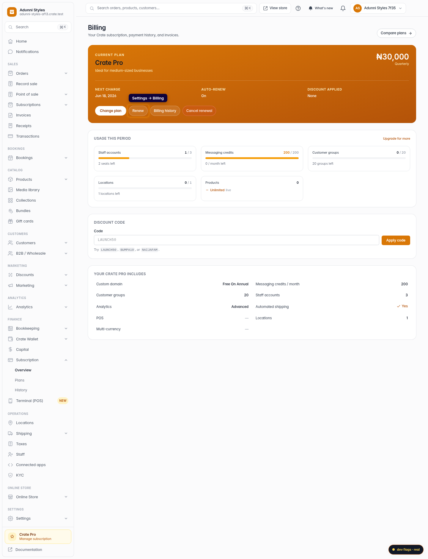 Renew your subscription: step 1 (web)