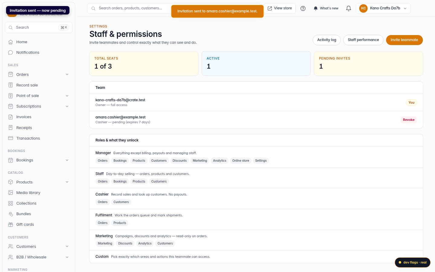Invite a teammate: step 5 (web)