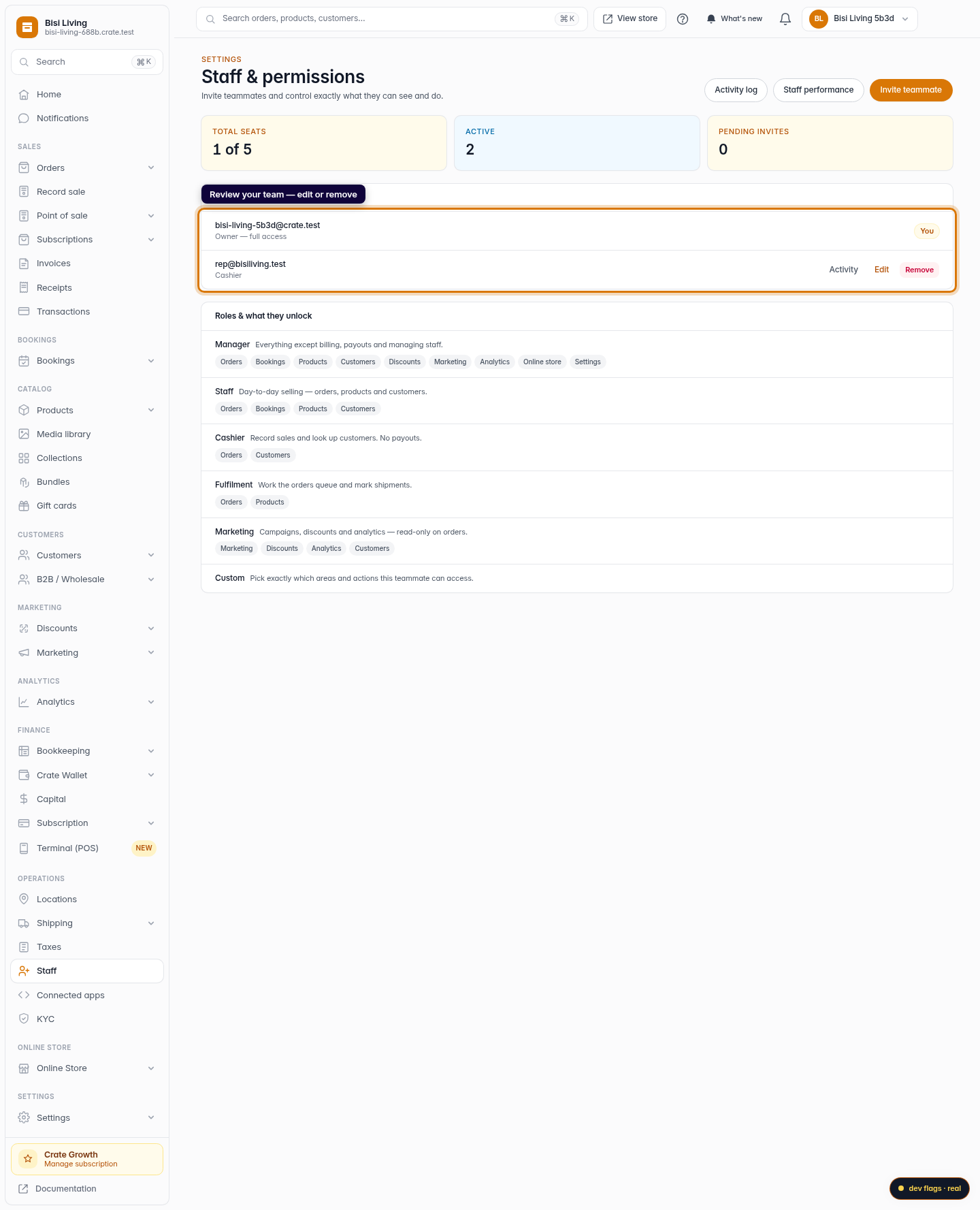 Manage your team: step 3 (web)