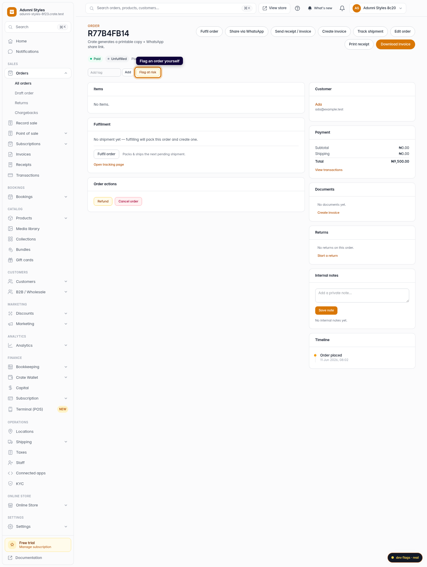 Review orders that need attention: step 5 (web)
