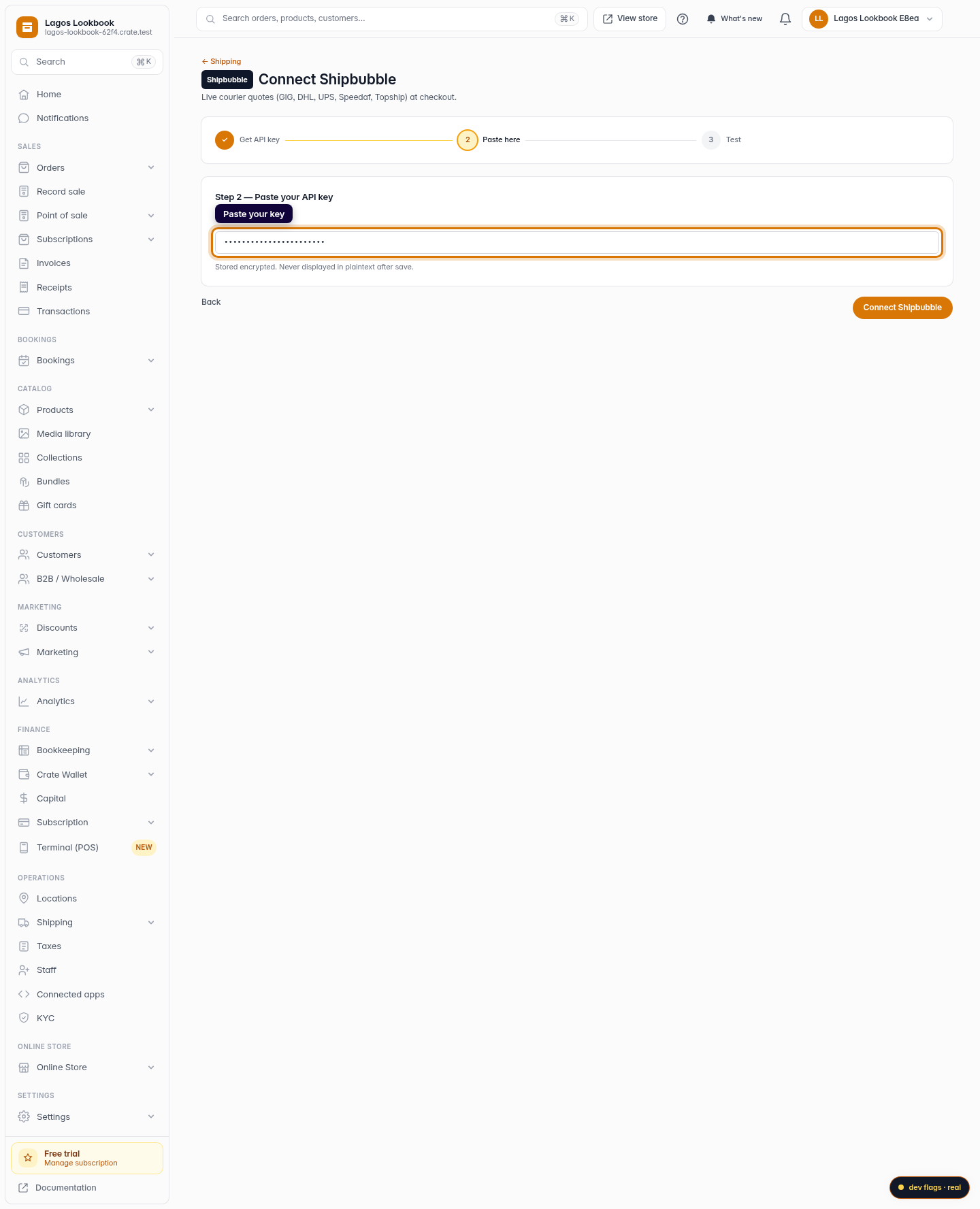 Set up automated shipping: step 4 (web)